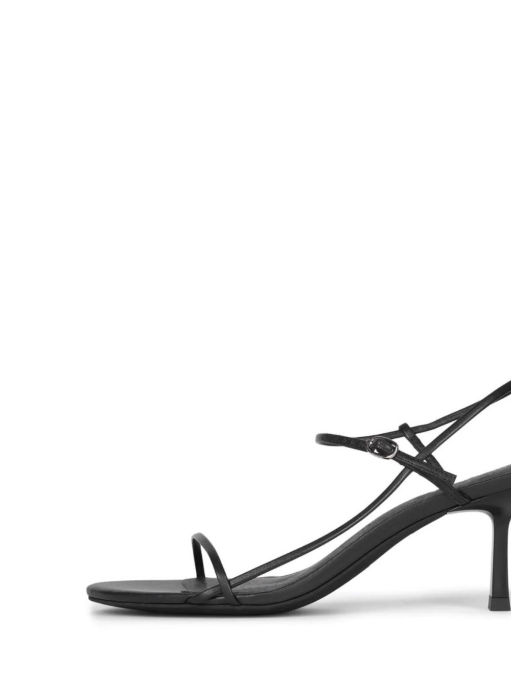Jeffrey Campbell Black Strappy Kitten Heel Sandal